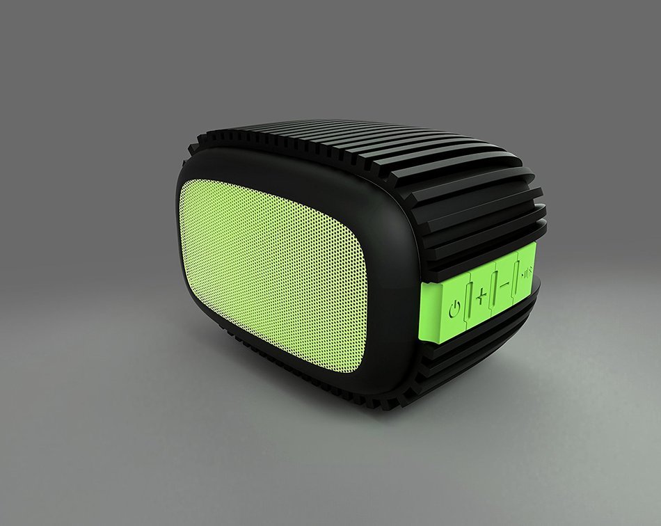 Sharper Image SBT617BK Rugged Outdoor Bluetooth Speaker 4.0, Splash-Proof & Shockproof, (Black) N12