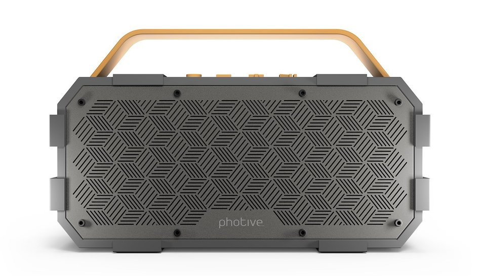 Photive M90 Portable Waterproof Bluetooth Speaker with Built In Subwoofer. 20 Watts Of Power- IPX5 Water Resistant... N2