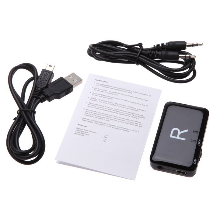KKmoon 3.5mm Bluetooth Wireless A2DP Stereo Audio Hifi Dongle Transmitter Adapter N14