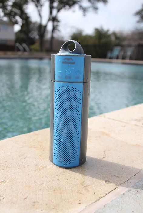 Miccus eXtreme SPX7: Waterproof, Floating, Bluetooth Wireless Stereo Speaker System (Blue/Gray) N5