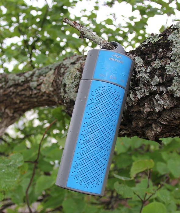 Miccus eXtreme SPX7: Waterproof, Floating, Bluetooth Wireless Stereo Speaker System (Blue/Gray) N8