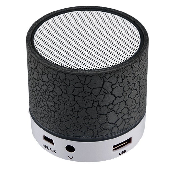 bravolotus Portable LED Light Stereo Wireless Bluetooth Loud Speaker with USB FM SD/TF Functions N13