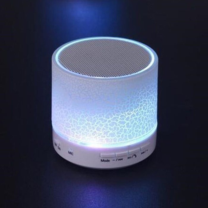 bravolotus Portable LED Light Stereo Wireless Bluetooth Loud Speaker with USB FM SD/TF Functions N17