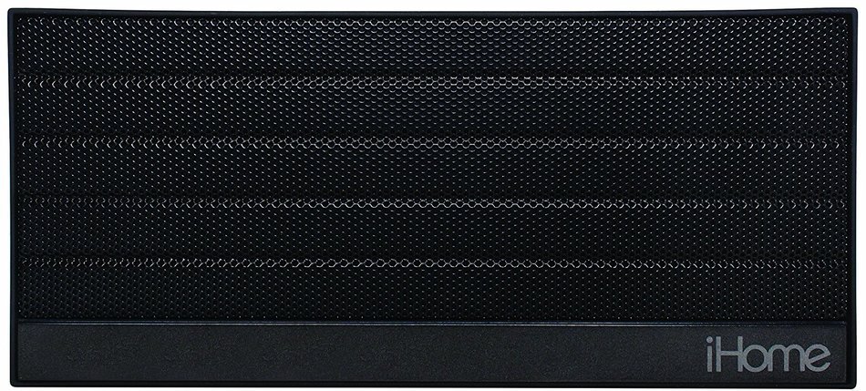 iHome iBN27BX NFC Bluetooth Rechargeable Stereo Mini Speaker in Rubberized Finish, Black N2