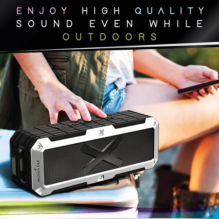 Portable Waterproof Bluetooth Speakers IPX7, 20W. HD Bass Sound Wireless Stereo Speakers. 10+ Hours Music tnx... N2