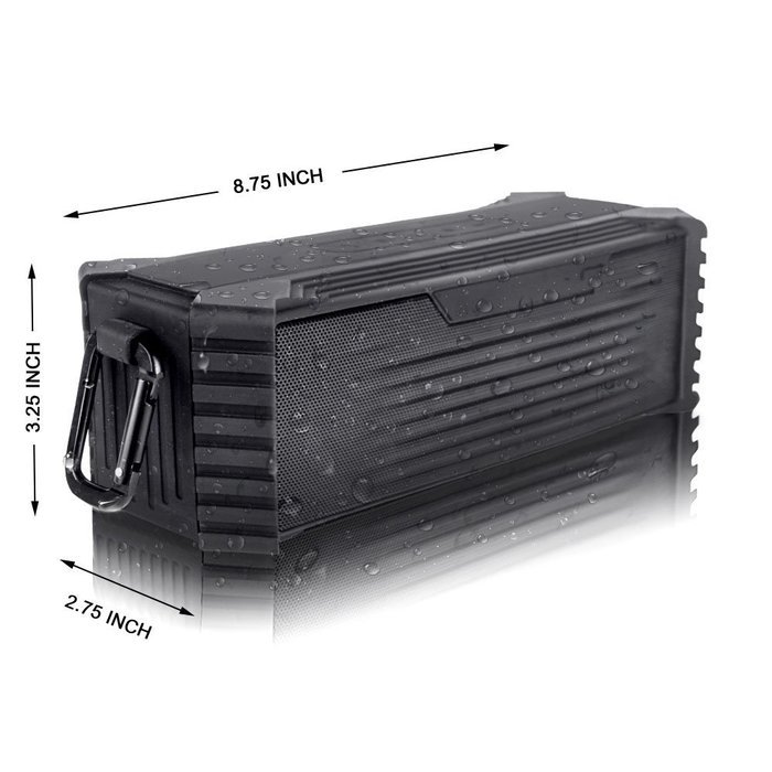 Solarphy 20W Bluetooth Speaker Waterproof Wireless Blueooth 4.2 Super Bass 2*2600mAh Big Power Battery Support... N2