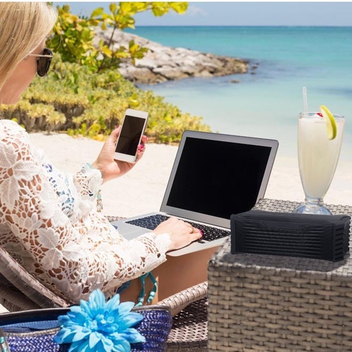 Solarphy 20W Bluetooth Speaker Waterproof Wireless Blueooth 4.2 Super Bass 2*2600mAh Big Power Battery Support... N6