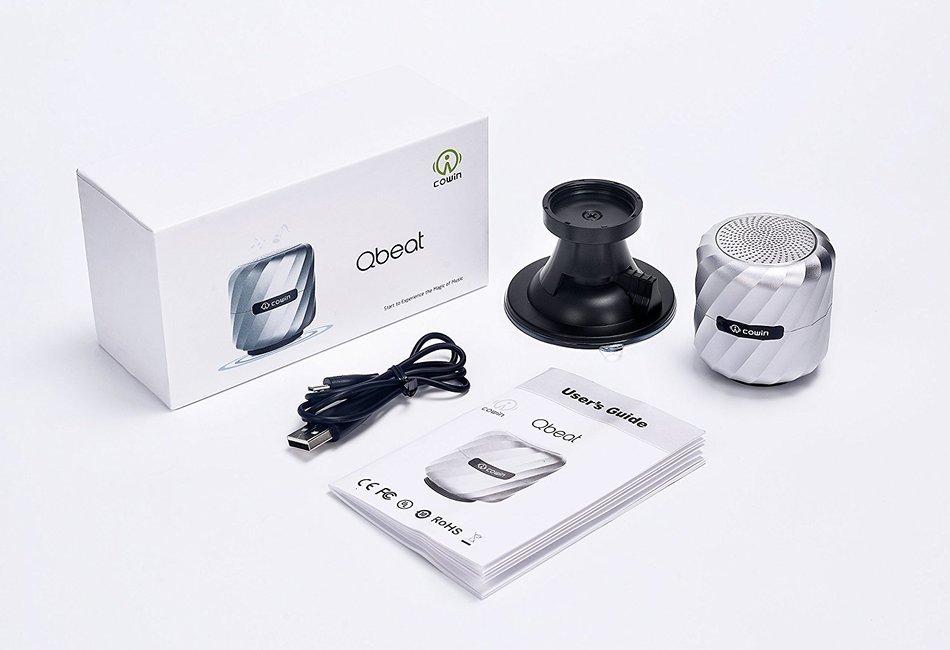 Vibrating Bluetooth Speaker - COWIN Qbeat Portable Bluetooth 4.0 Vibration Speaker with Heavy Duty Aluminum Shell... N7