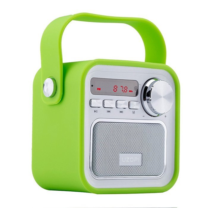 Portable Bluetooth Radio Speakers, UZOPI 5W Wireless Outdoor Speakers with Remote Controller, Enhanced Bass, Built-In...