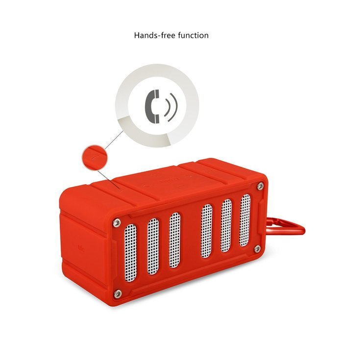 MIFA F6 Outdoor Bluetooth Wireless Rugged Speaker,TPU Shock Resistance Bluetooth4.0,Mic SD card,Rechargeable Battery... N3