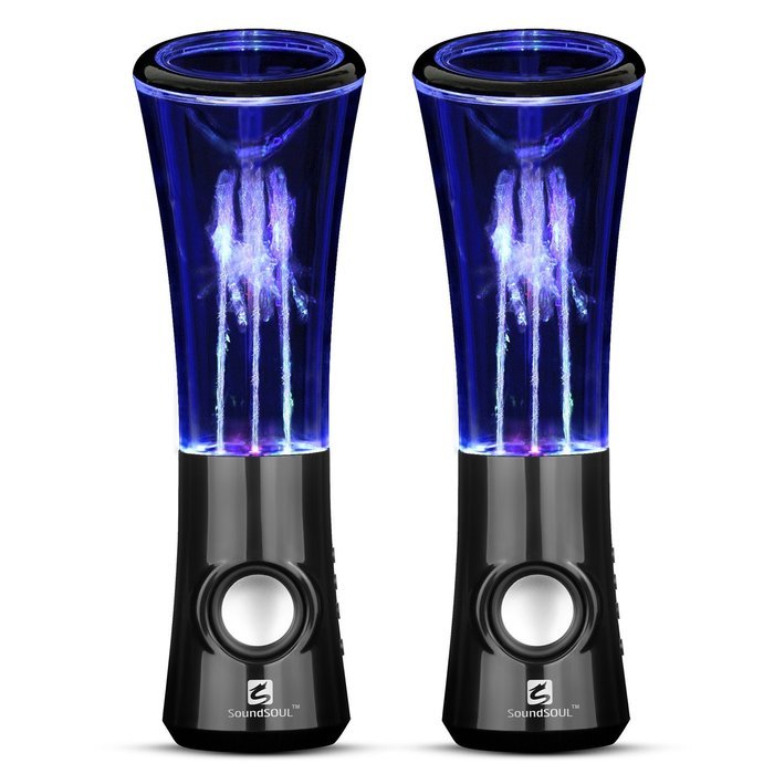 SoundSOUL Fountain Dancing Bluetooth Speakers, Black