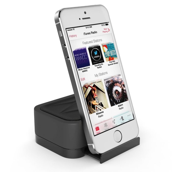 Satechi iFit-1 Ultra-Portable Rechargeable Speaker Stand 3W Output and 6 hour Rechargeable Battery for Smartphones...