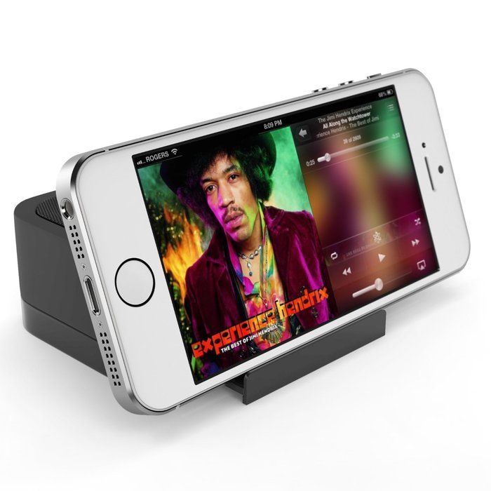 Satechi iFit-1 Ultra-Portable Rechargeable Speaker Stand 3W Output and 6 hour Rechargeable Battery for Smartphones... N4