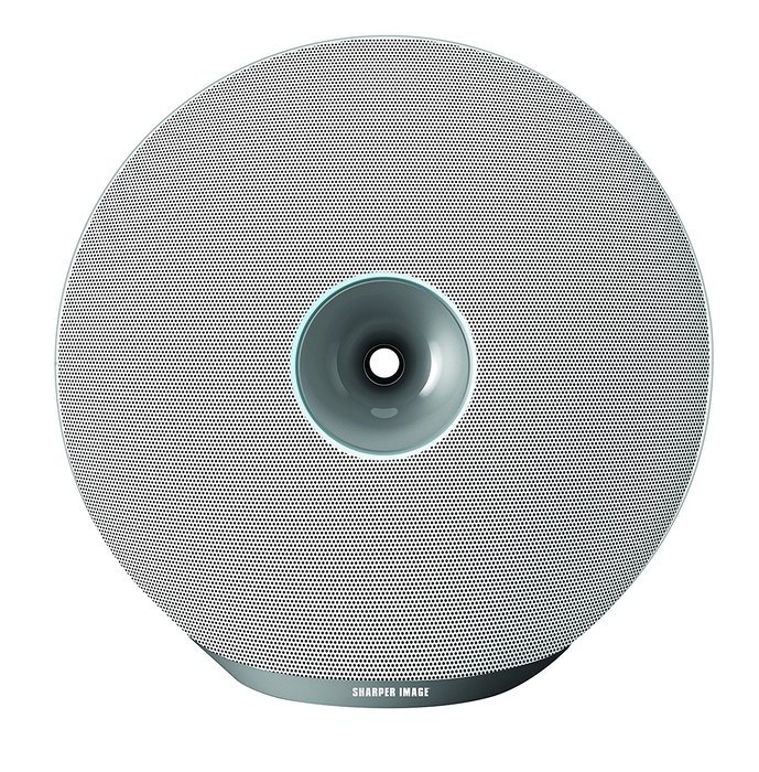 Sharper Image Bluetooth Wireless Speaker With Touch Controls, LED Accent Light (White)
