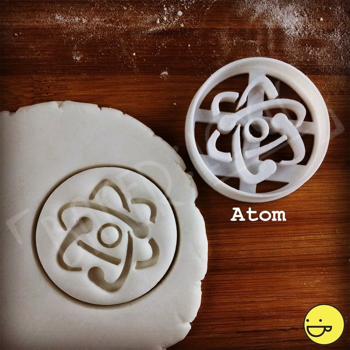 FULL SET of 4 Science Symbols Cookie Cutters N2