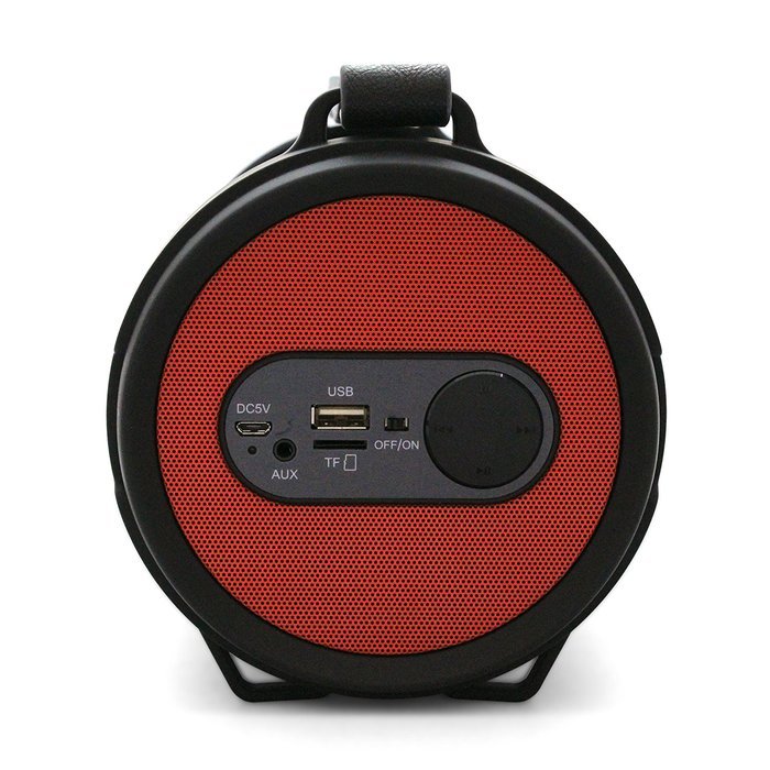 Tyler Portable Wireless Bluetooth Speaker TWS403-RD, Indoor/Outdoor 2.1 Hi-Fi Stereo Cylinder Loud Speaker, with... N2