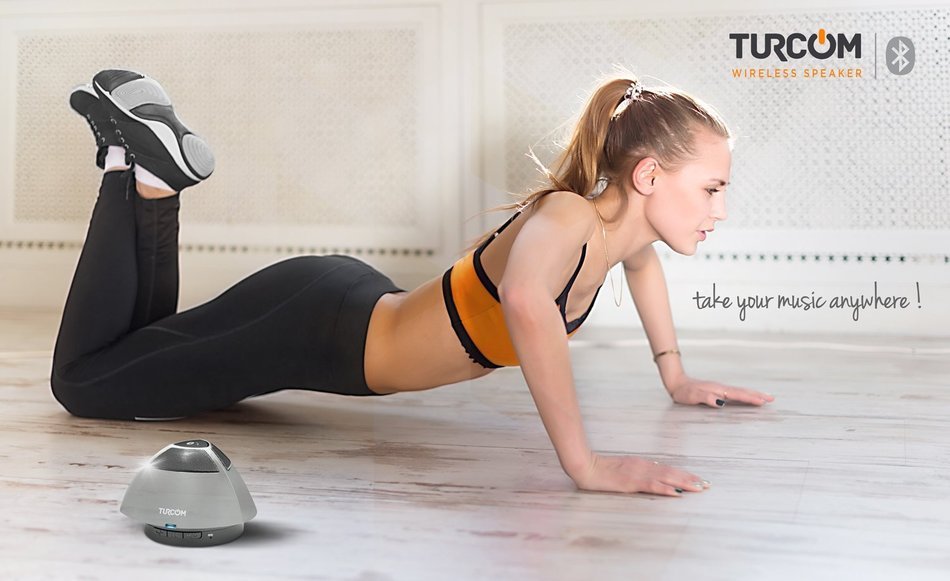 Turcom Bluetooth Speaker Portable Wireless Mobile Mini Speaker, 5W Dual Coil Driver, 360 Degree Sound, Enhanced... N3