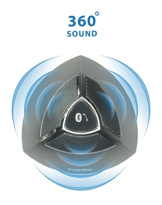 Turcom Bluetooth Speaker Portable Wireless Mobile Mini Speaker, 5W Dual Coil Driver, 360 Degree Sound, Enhanced... N4