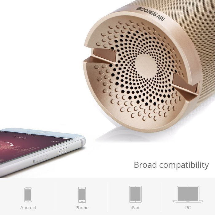 BOOMER VIVI Portable Bluetooth Speaker with Stand, HIFI, Enhanced Bass Wireles Rechargeable Speaker With Handsfree... N6