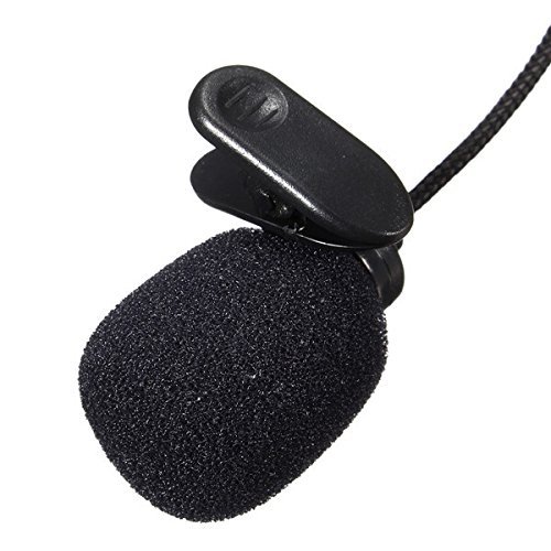 Bephamart 1 1m mini 3 5mm external tie lapel lavalier clip microphone