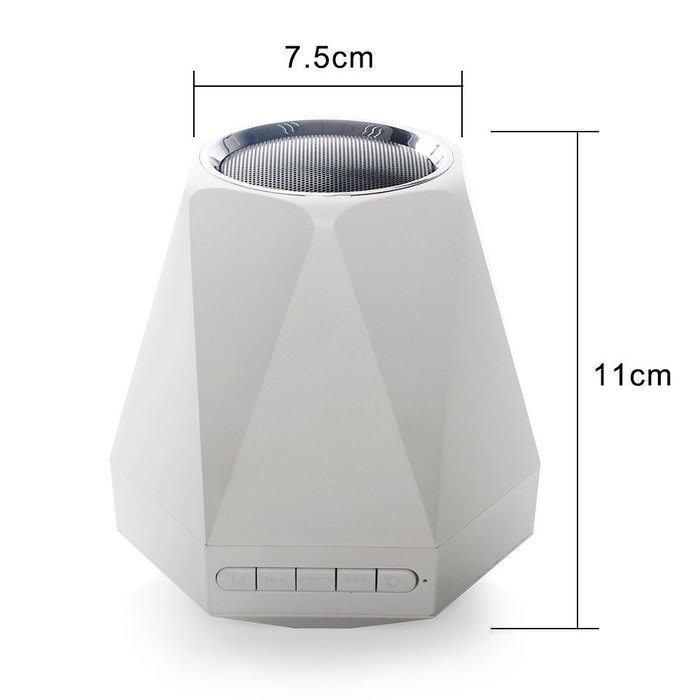 NOPNOG Portable Wireless Bluetooth Speaker with Colorful Night Lights TF Card AUX and FM Supported N2