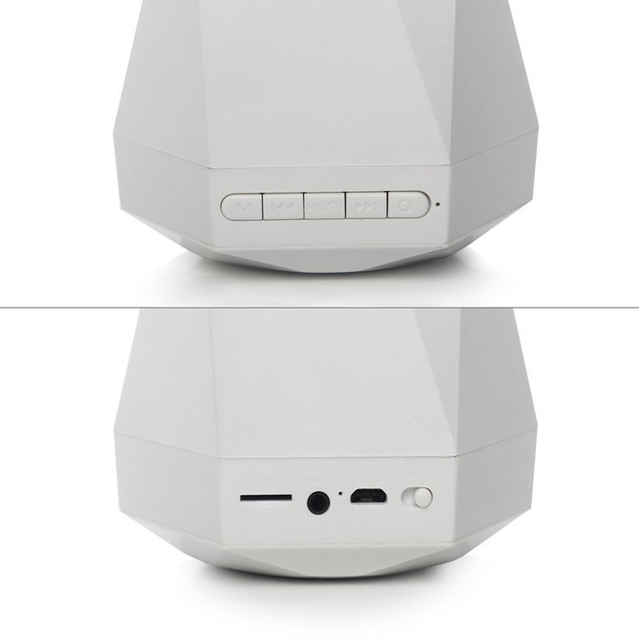 NOPNOG Portable Wireless Bluetooth Speaker with Colorful Night Lights TF Card AUX and FM Supported N5
