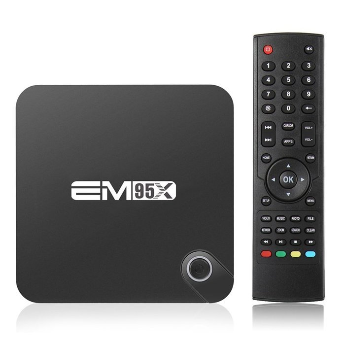 Docooler EM95X Android 6.0 TV Box Amlogic S905X Quad Core 64bit 2GB / 16GB KODI16.0 XBMC UHD 4K2K60fps HDMI Mini...