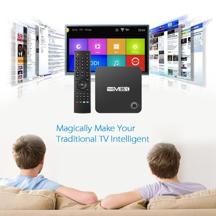Docooler EM95X Android 6.0 TV Box Amlogic S905X Quad Core 64bit 2GB / 16GB KODI16.0 XBMC UHD 4K2K60fps HDMI Mini... N2