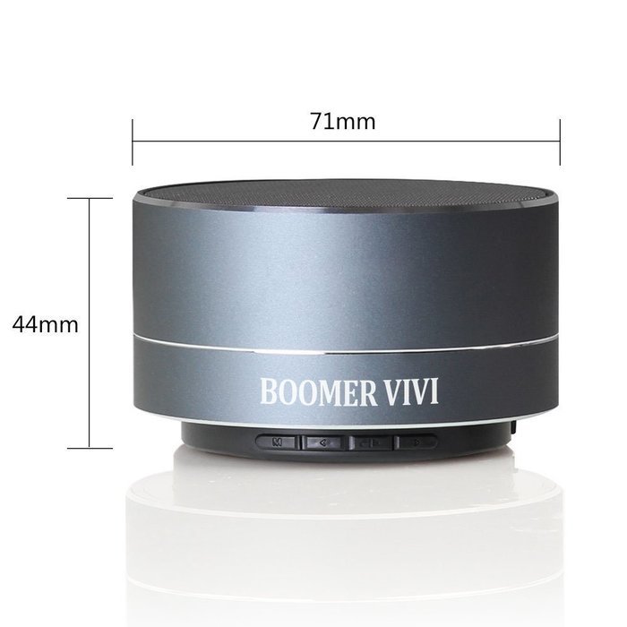 BOOMER VIVI Bluetooth Speakers With Subwoofer B19 Mini Compact Wireless Speaker With LED Light Hi-Fi Quality Sound... N14