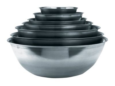 ValuPlus Standard Weight Stainless Steel Mixing Bowl 3/4 Quart 7-1/4" diameter