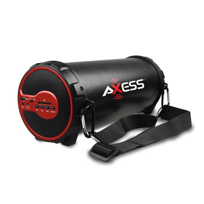 AXESS 2.1 HIFI Bluetooth Speaker with 3" Subwoofer (Red)