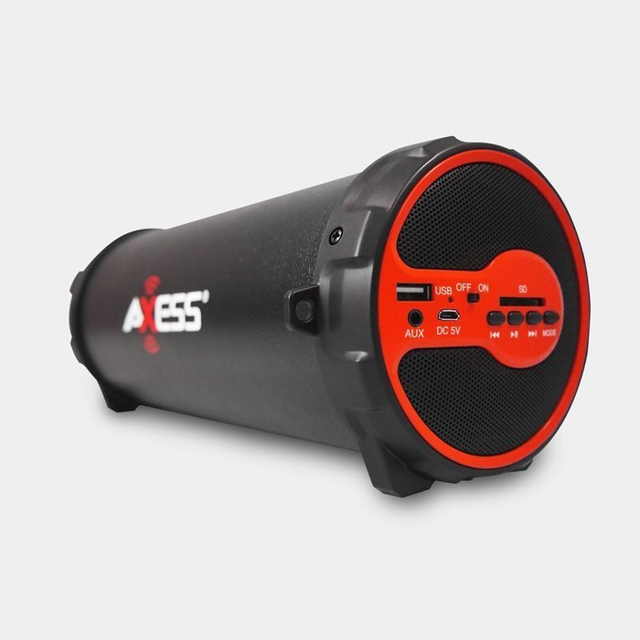 AXESS 2.1 HIFI Bluetooth Speaker with 3" Subwoofer (Red) N3