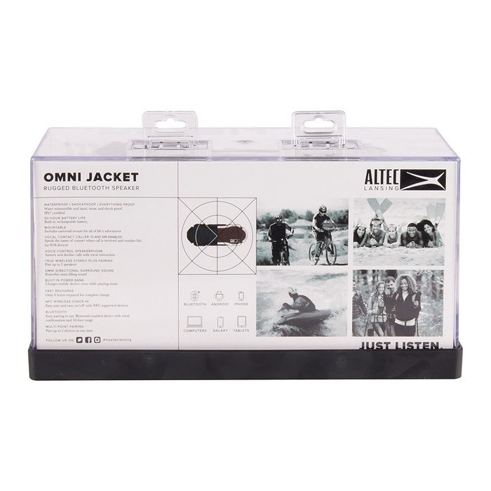 Altec Lansing IMW678-RED Omni Jacket Wireless NFC Waterproof Speaker, Red N8