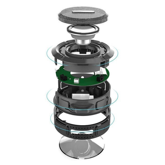 Portable Outdoor and Shower Speaker - Skiva AudioFlow Splashproof Water-resistant Loud (5W) Bluetooth Wireless... N9