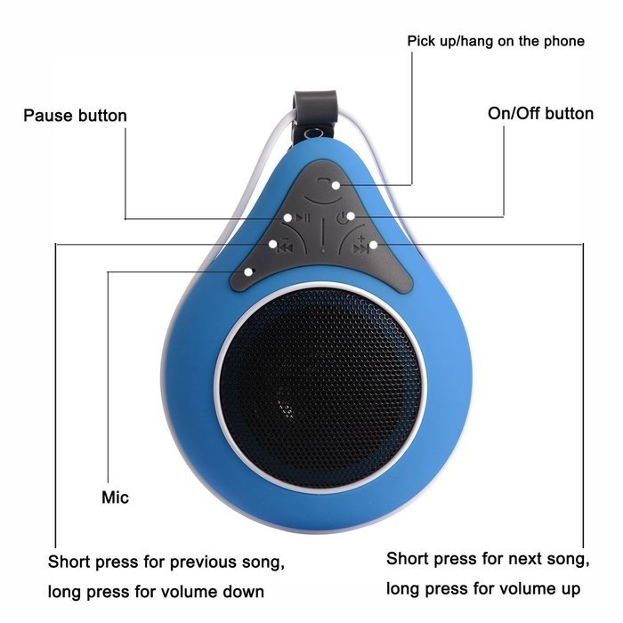 Nunet Bluetooth Waterproof Speaker with Microphone- Best Portable Wireless Music Speaker with Floating Feature... N3