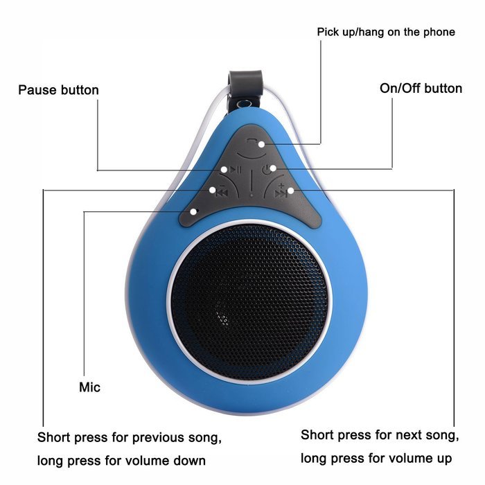 Nunet Bluetooth Waterproof Speaker with Microphone- Best Portable Wireless Music Speaker with Floating Feature... N6