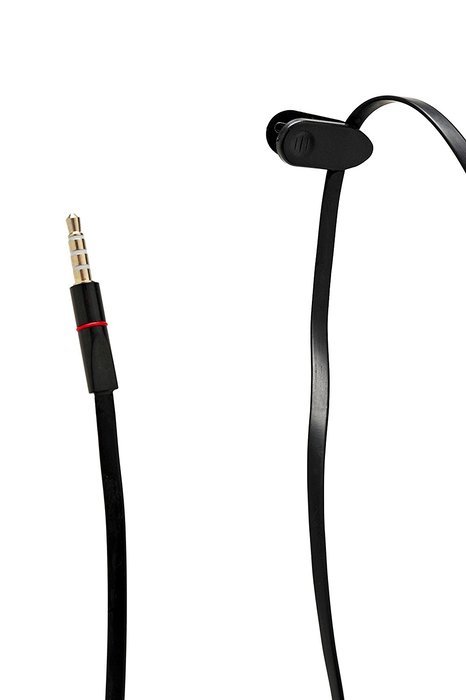 2BOOM Noise Isolating Wired Earbuds Headphones with Microphone and Volume Control Black N2