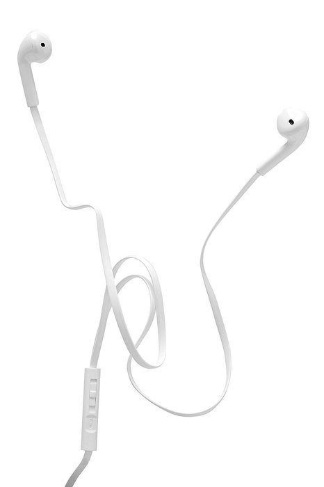 2BOOM Noise Isolating Wired Earbuds Headphones with Microphone and Volume Control Black N6