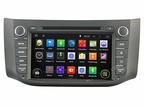 YANGCAN 1024*600 4-core HD 2 din 8" Android 5.1 Car PC Radio DVD GPS Navi for Nissan SYLPHY / B17 2012-2014 With...