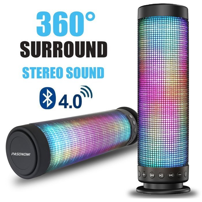 Ultra Portable 10W Wireless Pulse Wirless Bluetooth Portable 4.0 Speaker Dazzle LED Light Powerful Sound Dream...