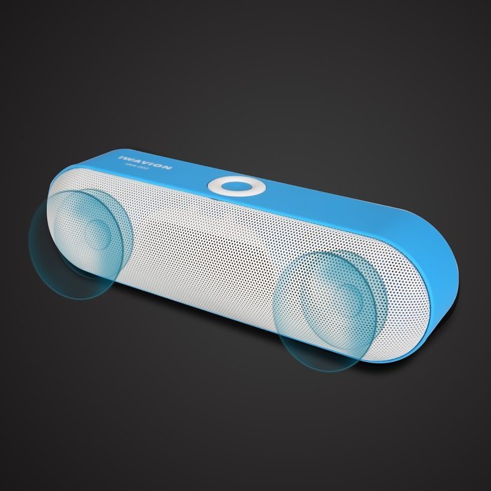 Bluetooth Speakers, IWAVION Portable Wireless Stereo Speaker Built-in Mic FM Radio Super Bass Support Micro TF... N10