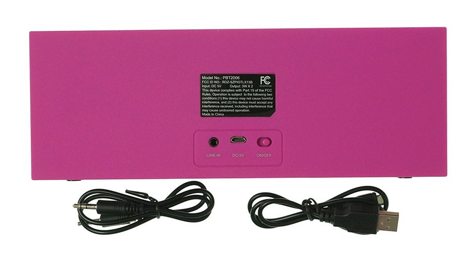 Polaroid Portable Bluetooth Stereo Wireless Speaker PBT2006