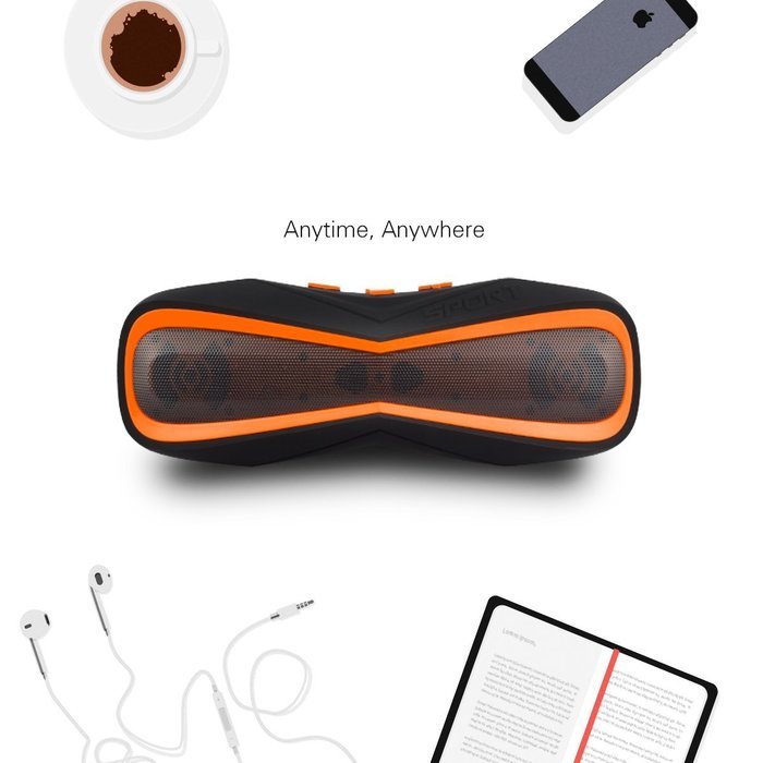 Waterproof IPX7 Wireless Bluetooth 4.1 Outdoor Speaker, Marine and Waterproof Bluetooth Speaker for iPhone, Android... N6