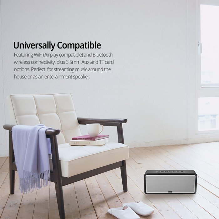 Bluetooth Speakers - Ultimate Entry Level Home Speaker, WiFi Speaker with Multiroom System, Wireless Speaker with... N6