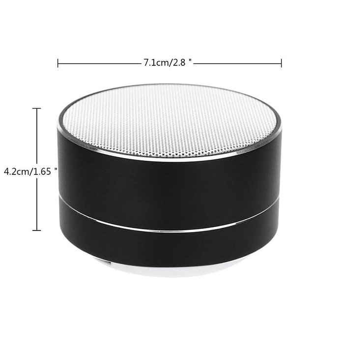 niceEshop(TM) Mini Portable Bluetooth Wireless Speaker Super Bass for Tablet PC MP3 Smartphone, Rose Gold N8