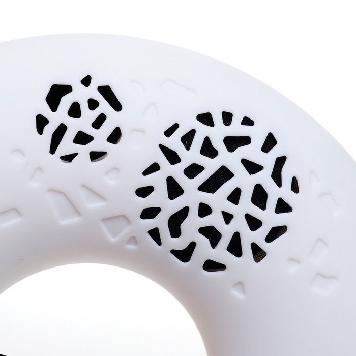 CODE Donut Premium Portable Wireless Bluetooth Speaker with NFC Tag (White, Dual Drivers, Built-in Speakerphone... N6