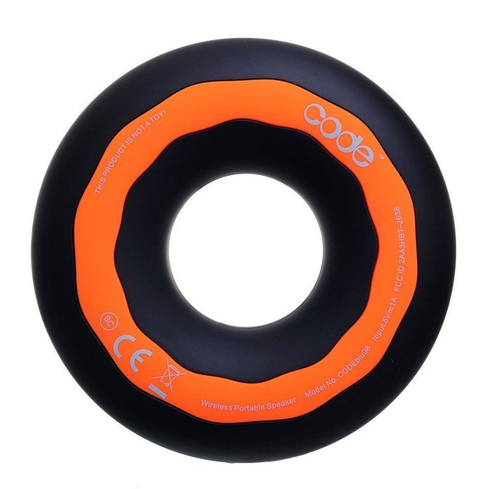 CODE Donut Premium Portable Wireless Bluetooth Speaker with NFC Tag (White, Dual Drivers, Built-in Speakerphone... N10
