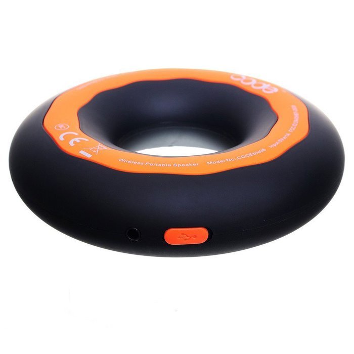 CODE Donut Premium Portable Wireless Bluetooth Speaker with NFC Tag (White, Dual Drivers, Built-in Speakerphone... N16