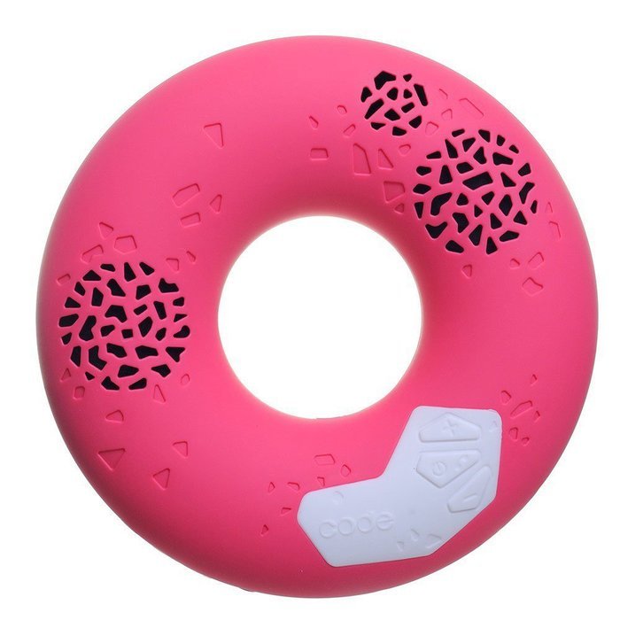 CODE Donut Premium Portable Wireless Bluetooth Speaker with NFC Tag (White, Dual Drivers, Built-in Speakerphone... N17