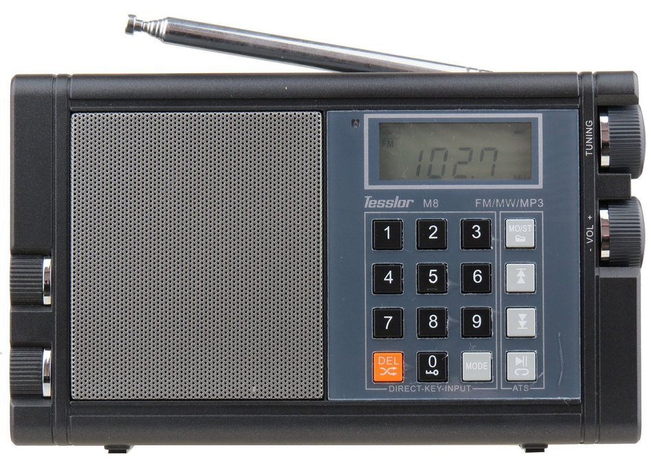 Tesslor M8 Rechargeable AM/FM DSP (Digital Signal Processing) Radio, MP3 Player & Portable Speaker with Built-in...